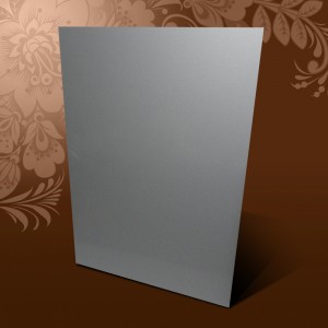 Пластина металлическая 200-270-0,5 мм Серебро Шлифованное